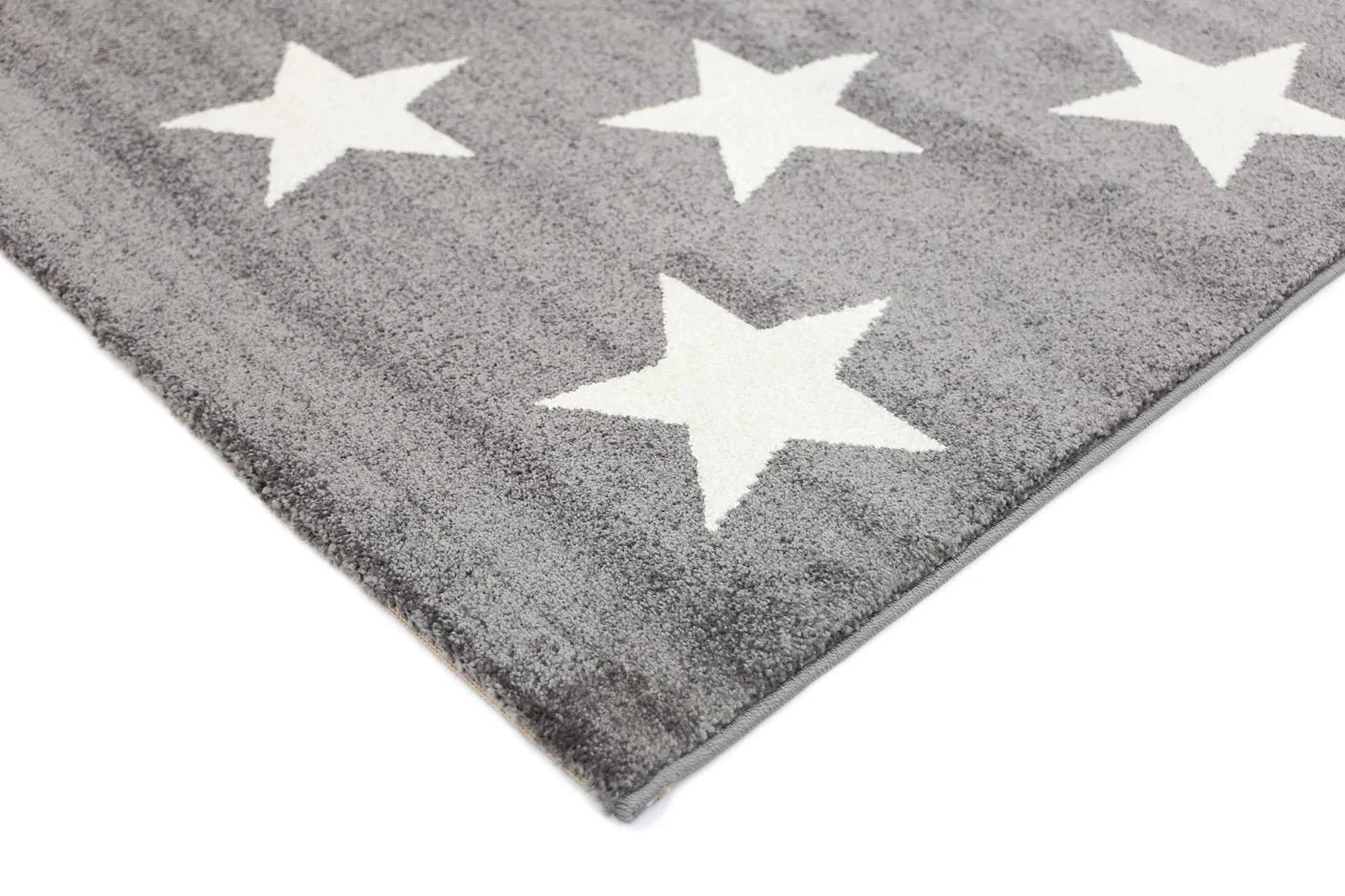Petit Piccolo Stars Charcoal and White Kids Rug