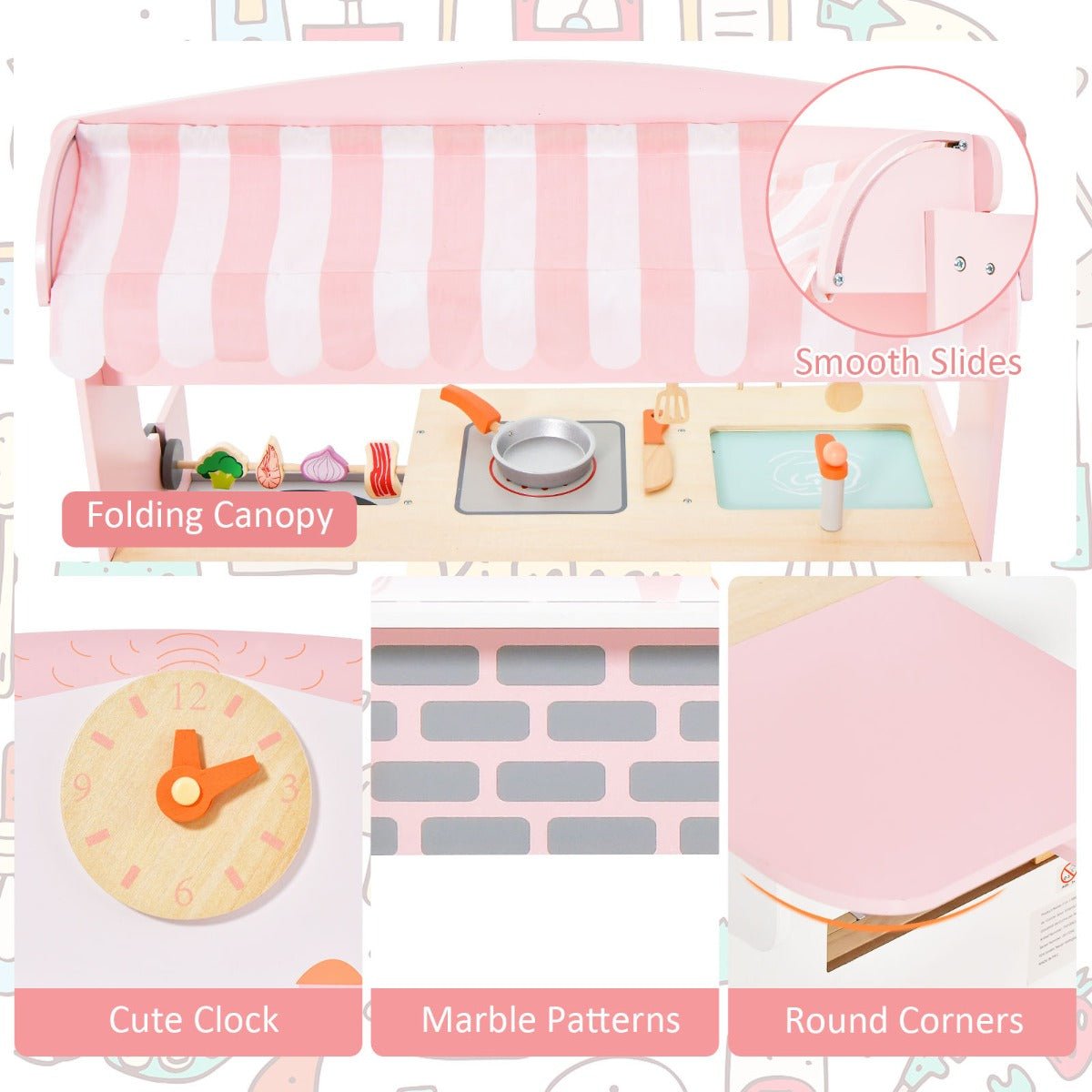 BBQ Grill and Kitchen Fun in Pink