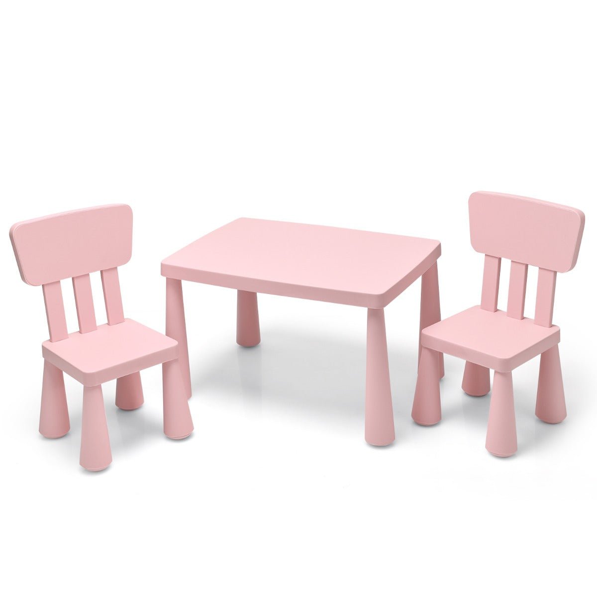 Pink Kids Table Set with 2 Chairs - Reading Nook for Little Ones