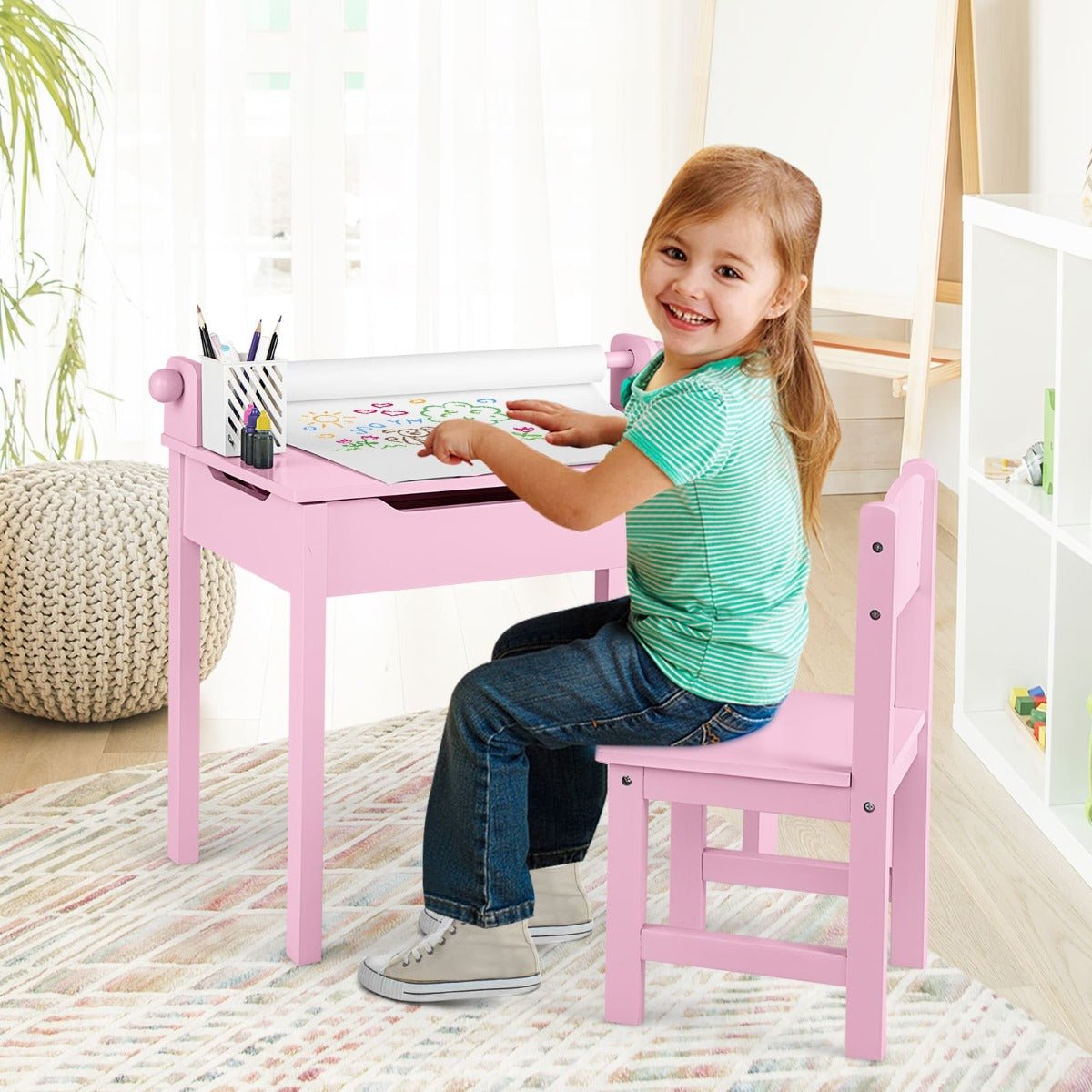 Baby pink desk on sale