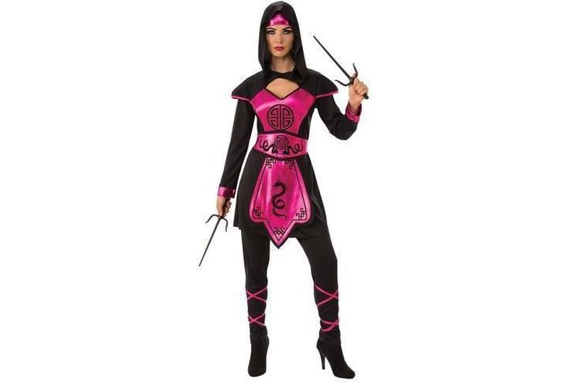 Pink Ninja Warrior Costume Adult