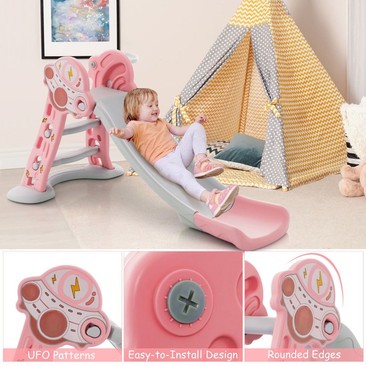 All-in-One Pink Toddler Sport Playset
