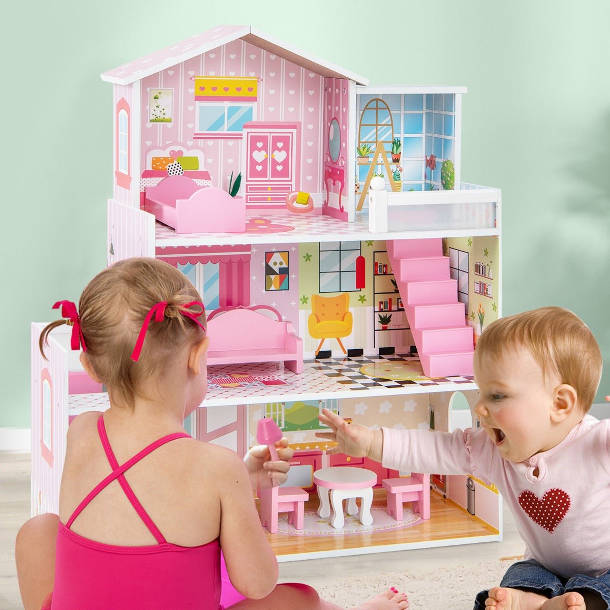 Creating Magical Playtime: Pink Dollhouse