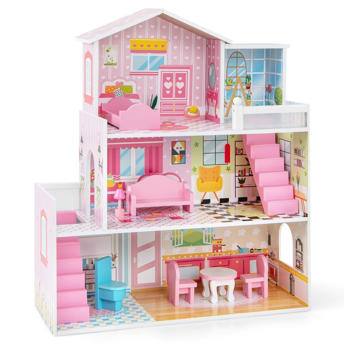 Upgrade Playtime with the Pink Dollhouse
