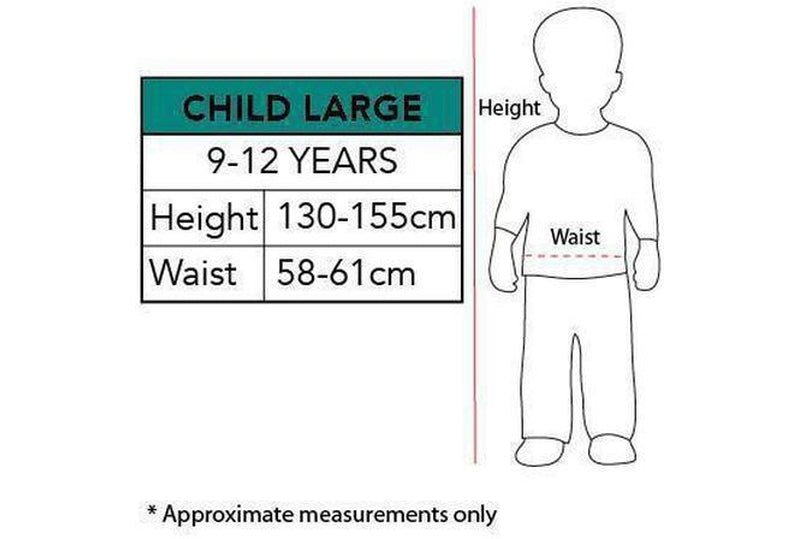 Pirate Costume for Girls Tween Size Australia Measurements