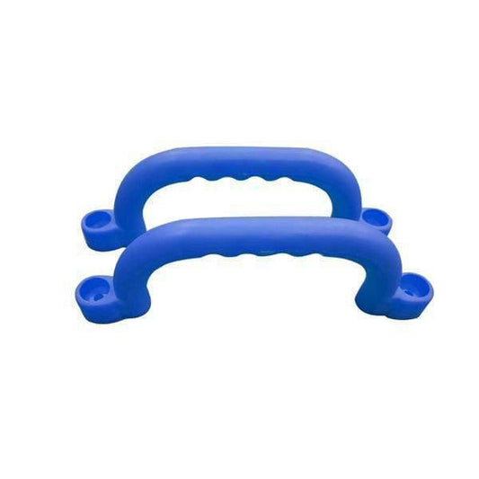 Vibrant 235mm plastic safety handles for playground equipment, perfect for kids playsets.