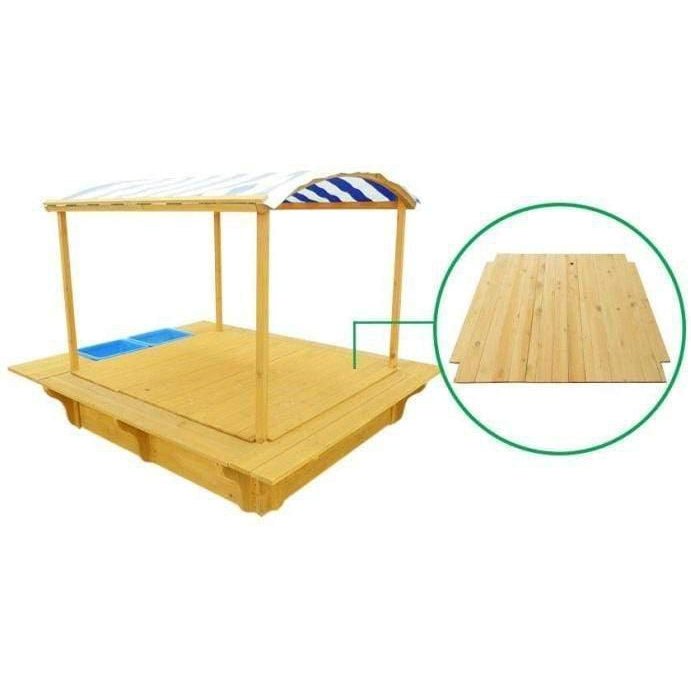 Shop Playfort Sandpit with Blue Canopy: Outdoor Fun for Kids