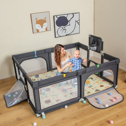 Buy the All-in-One Dark Grey Playpen for Active Kids