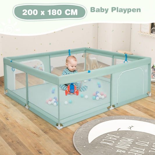 Green Baby & Toddler Play Pen Delight