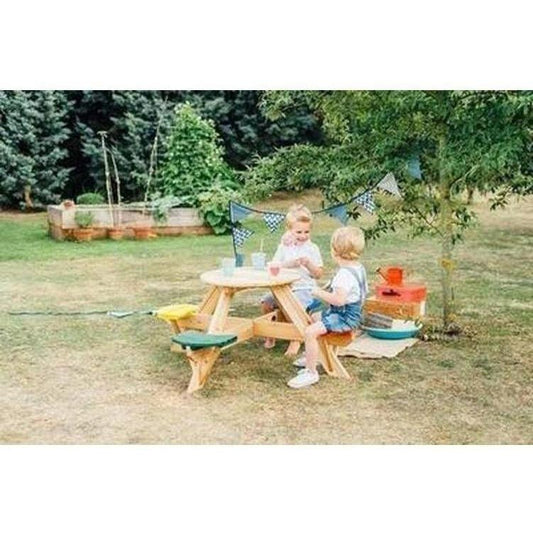 Shop Kids Furniture Plum Circular Picnic Table with coloured seats