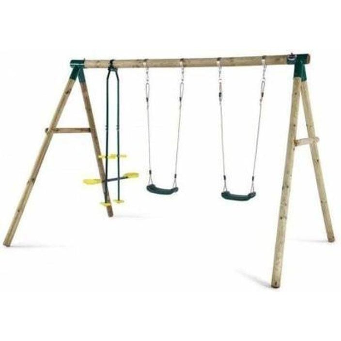 Plum Colobus Wooden Swing Set