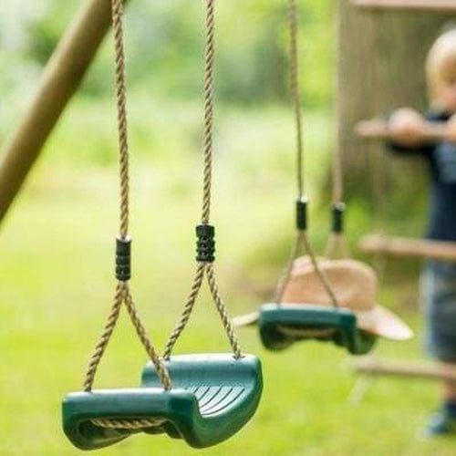 Plum Gibbon Wooden Swing Set Playground Equipment for Kids