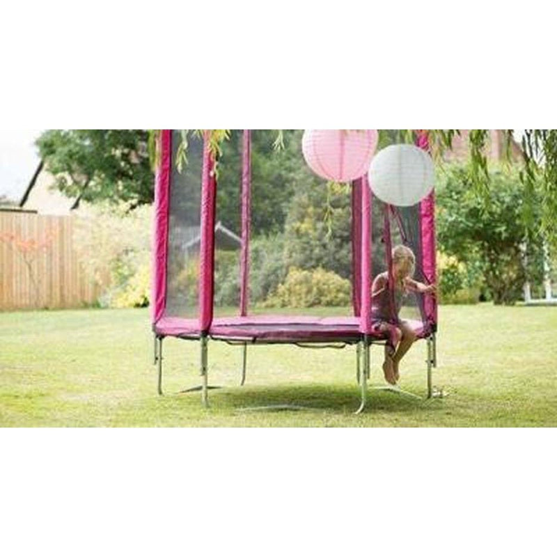 6ft clearance pink trampoline