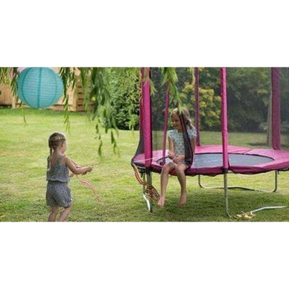 Buy Plum Junior 6ft Trampoline Pink - Kids Playing Image