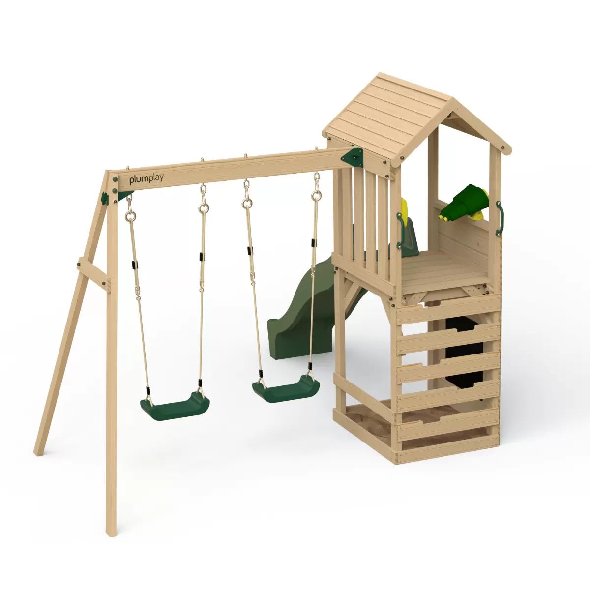 Swing, Slide, and Explore at Plum's Tower