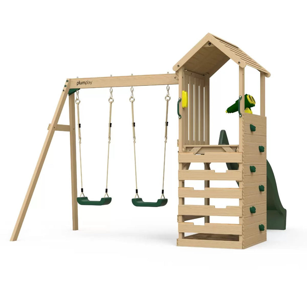 Plum Play Lookout Tower Swings, Slide Adventure for Kids 3+
