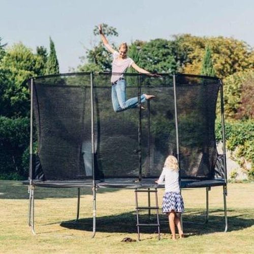 Buy Plum Trampoline for Home Backyard 12ft Space Zone Black | Australia Delivery