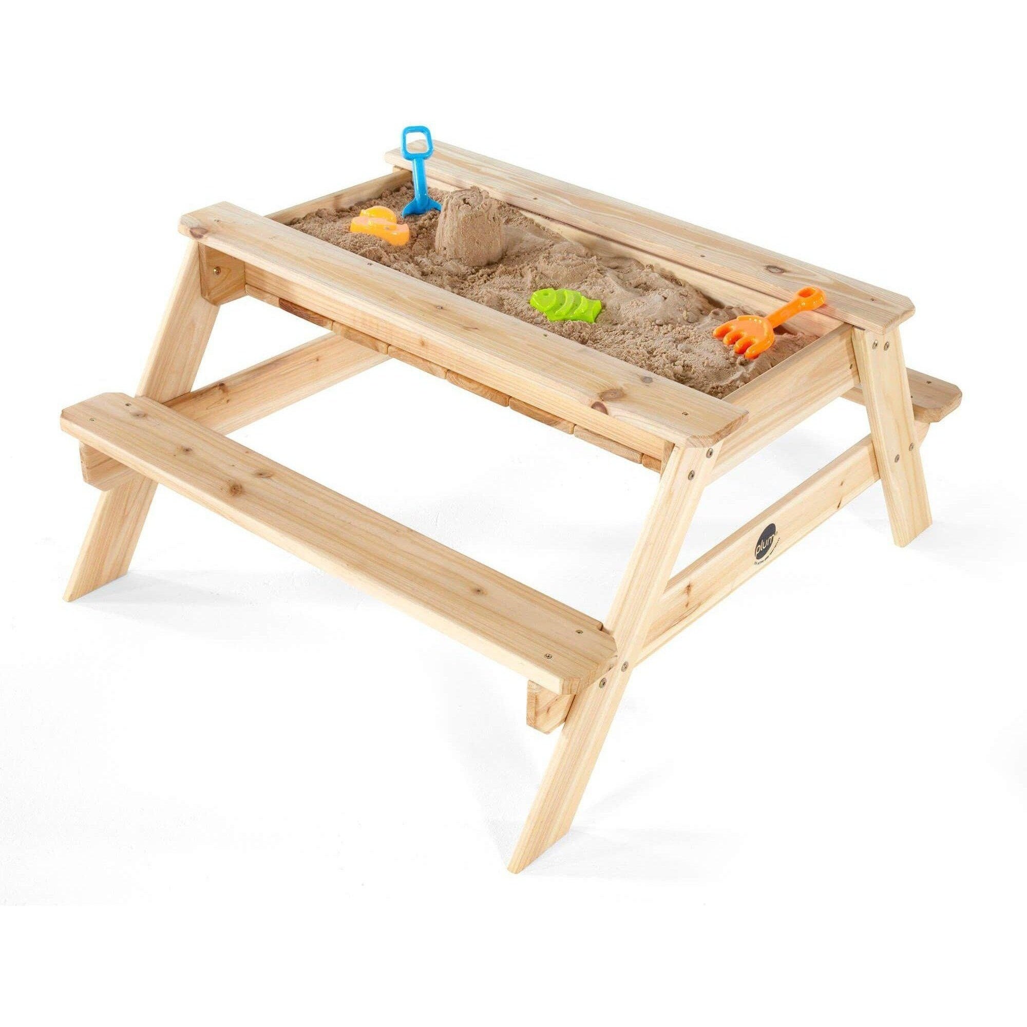 Plum Wooden Sand & Picnic Table | 2-in-1 Outdoor Play for Kids