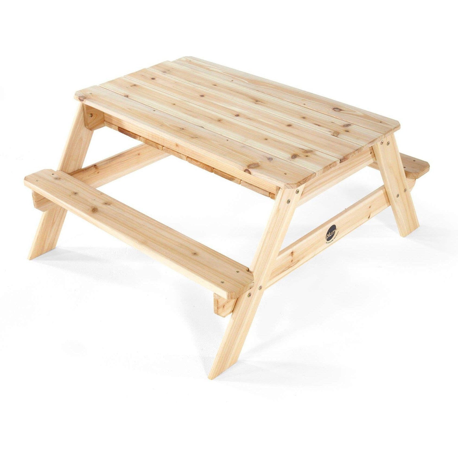 Plum 2-in-1 Sand and Picnic Table offers versatile outdoor play for kids at home.