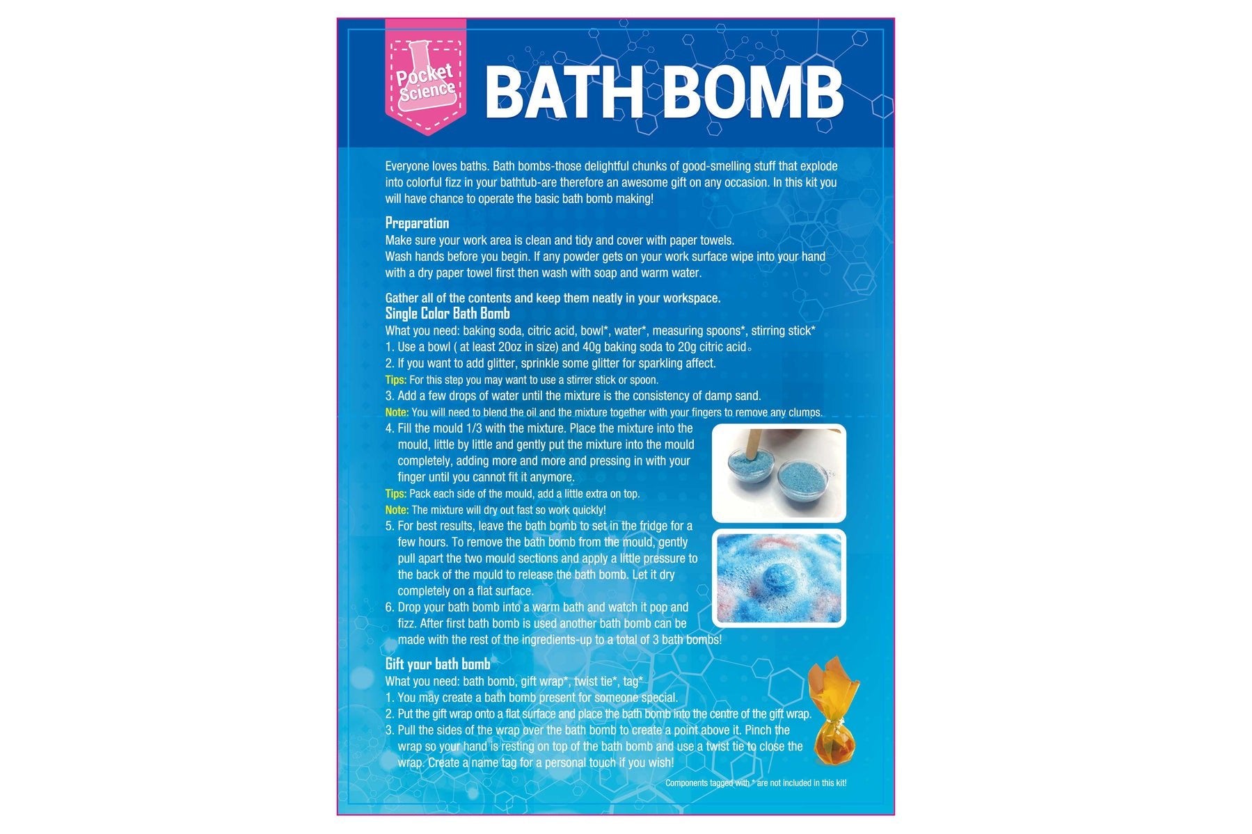 Bath Bomb Kit Contents