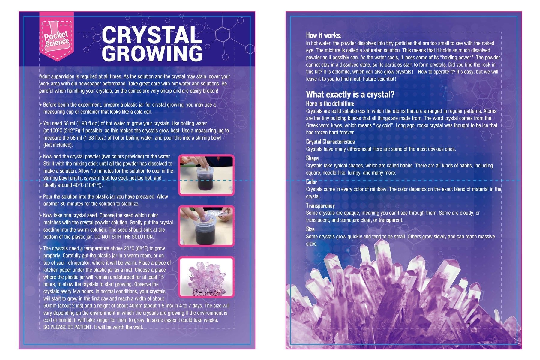 Step-by-Step Crystal Growing