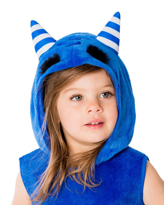 Oddbods Fuzzbert Blue Furry Costume | Fun and cozy choice for kids imaginative play at home.