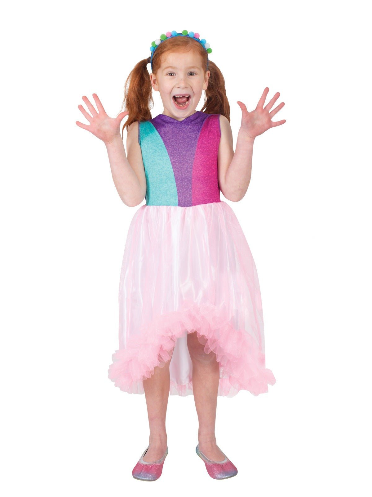 Poppy Bridesmaid Trolls 3 Costume - Size 4-6 Yrs