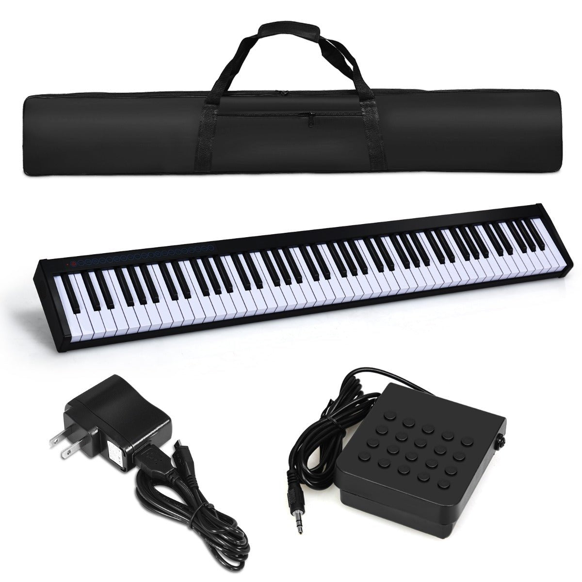 Portable 88-Key Electronic Piano - Play Music Anywhere, Anytime