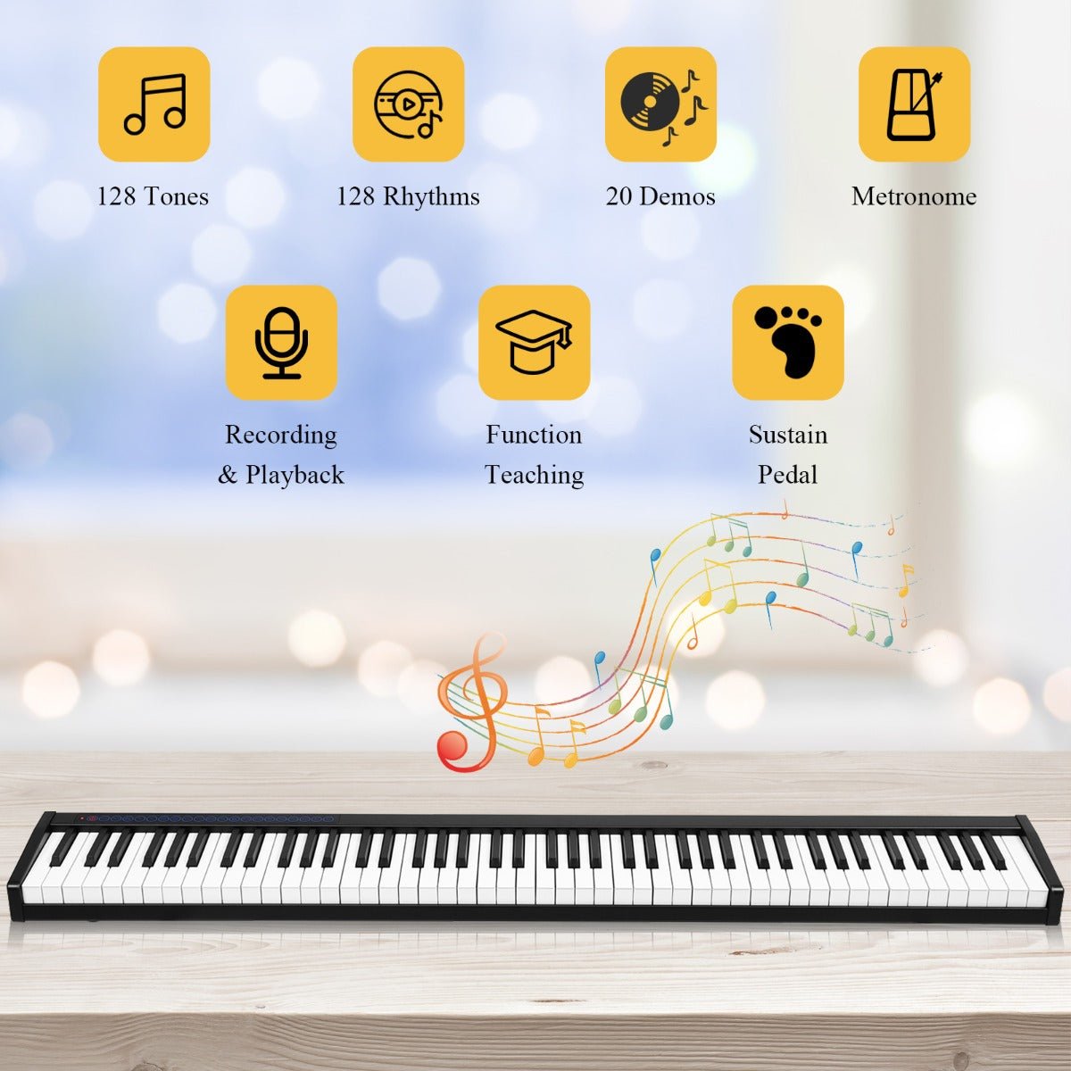 Discover the Joy of Music with a Portable 88-Key Electronic Piano