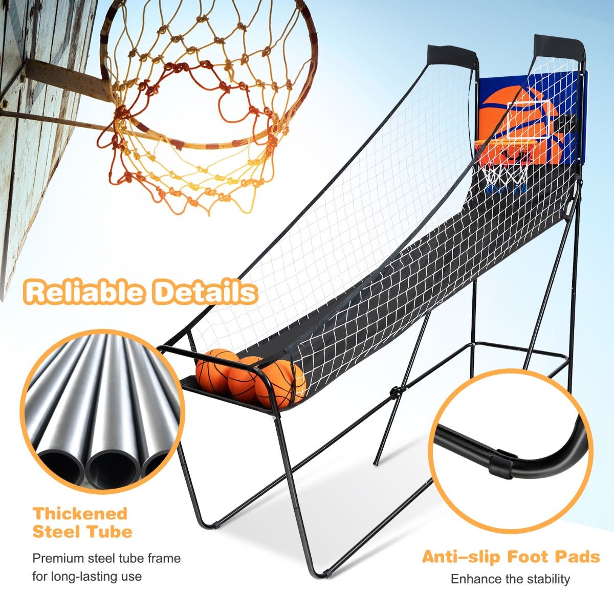 Electronic Scorer Portable Arcade Basketball Game: Fun for All Ages