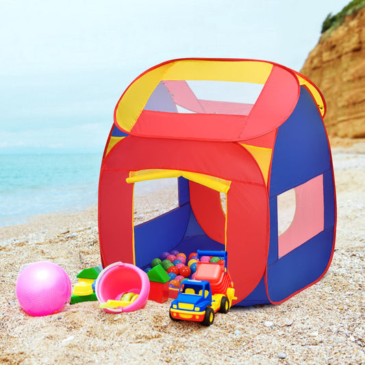 Playful Fun: Portable Kid Play House with 100 Balls for Endless Entertainment