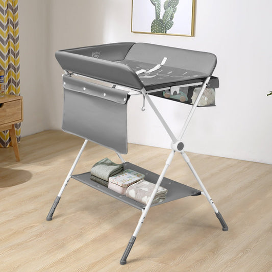 Versatile Diaper Changing Station - Grey Portable Solution for Parents