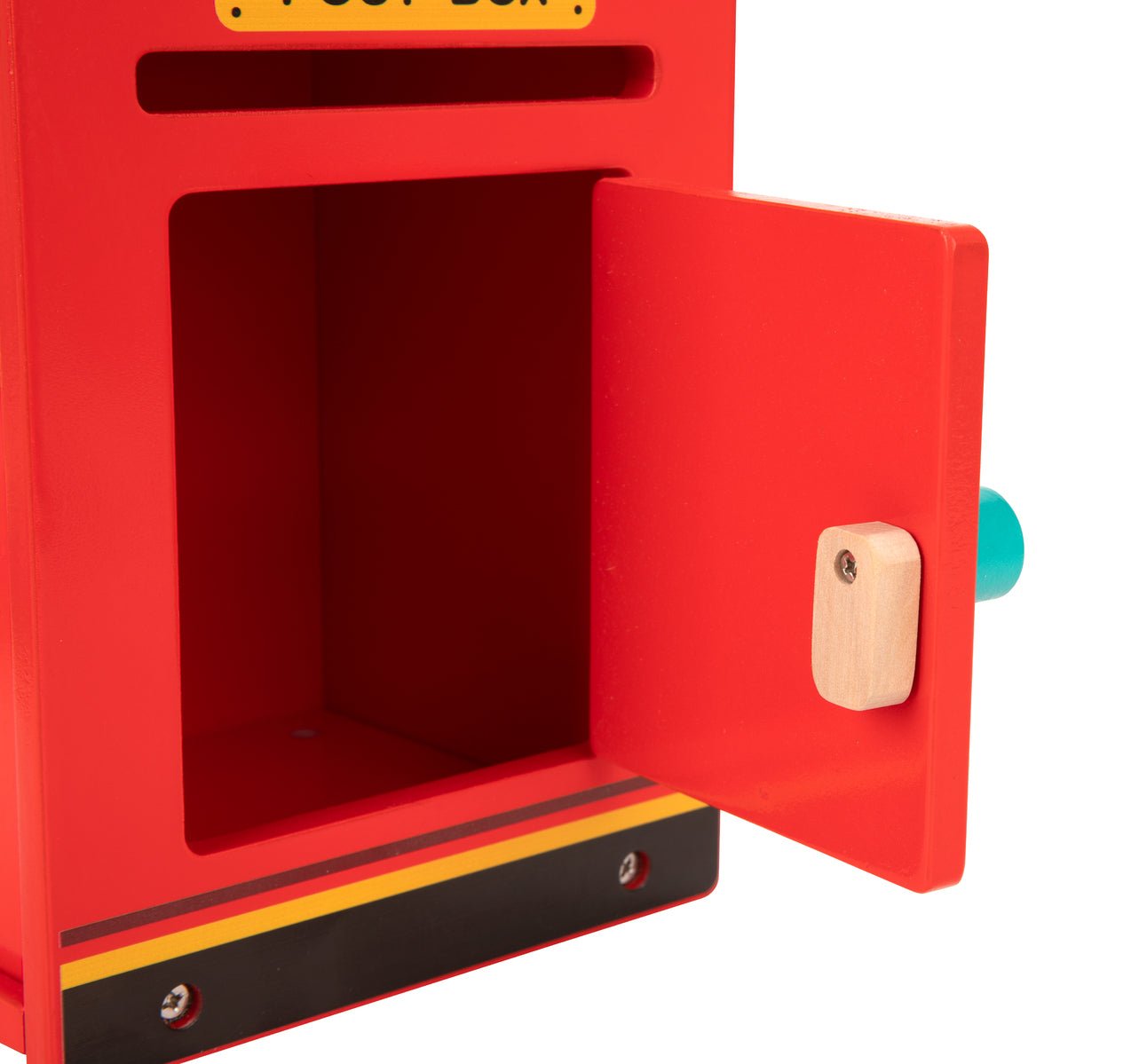Fun Post Box Tooky Toy Wooden Post Box | Red | 13.8x15.5x24.7cm | Ages 3+ – Kids ...