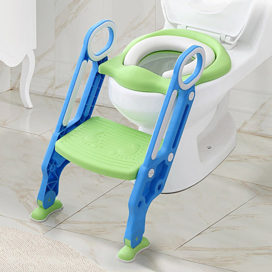 Kids Potty Training Seat with Adjustable Step - Comfortable Learning Aid