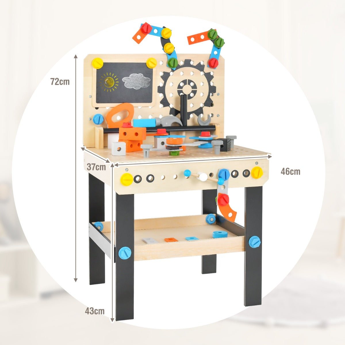 Kids' Crafting Paradise with Pretend Play Workbench