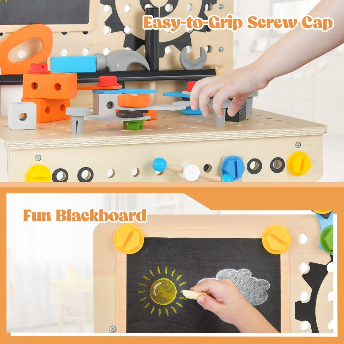 Craft and Play with Our Kids' Workbench Playset