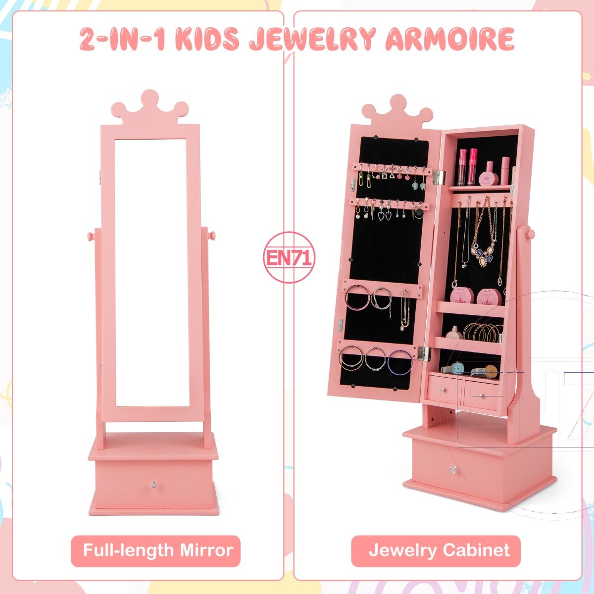Buy Now - Pink Armoire at Kids Mega Mart