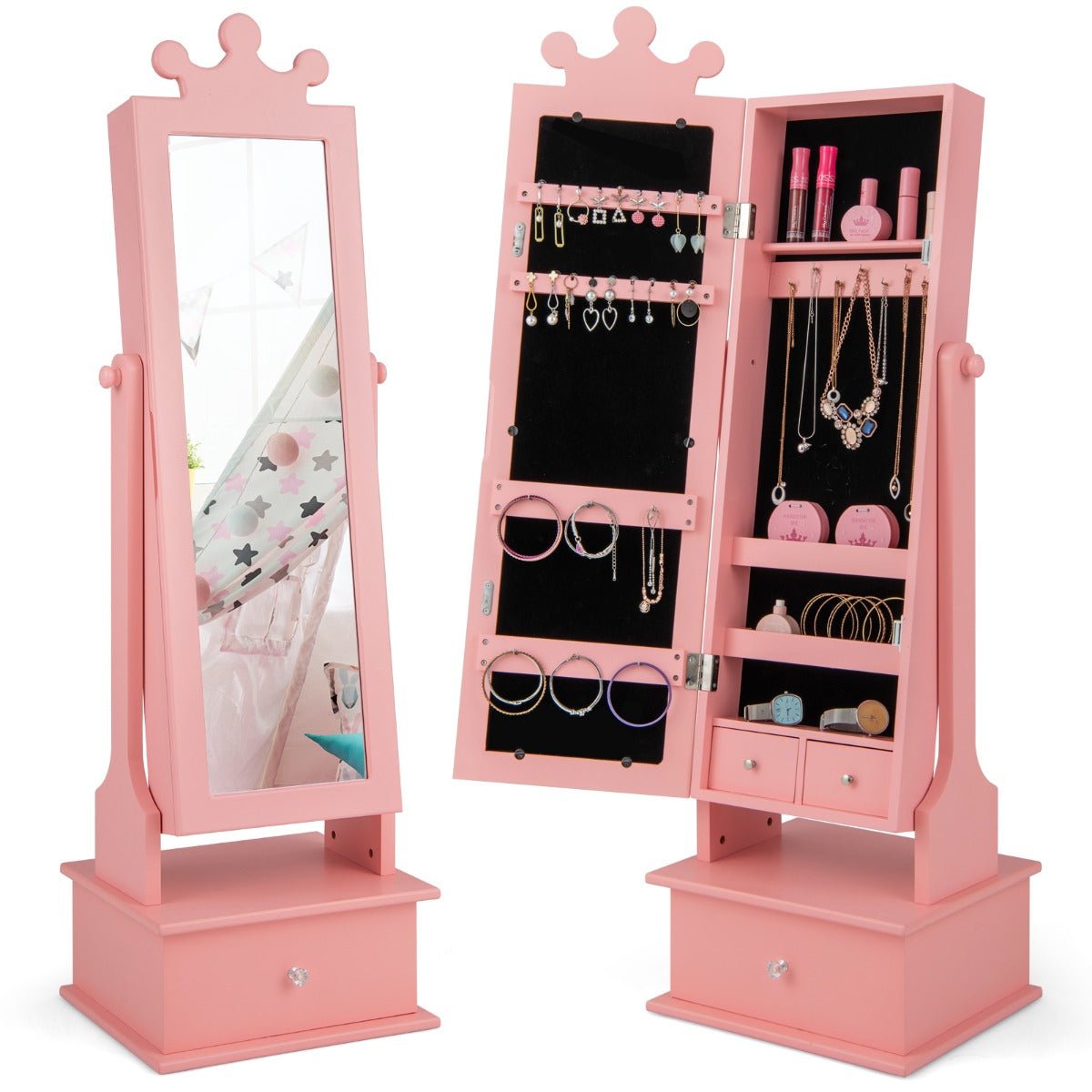 Pink Jewelry Armoire - Sparkle in Style!