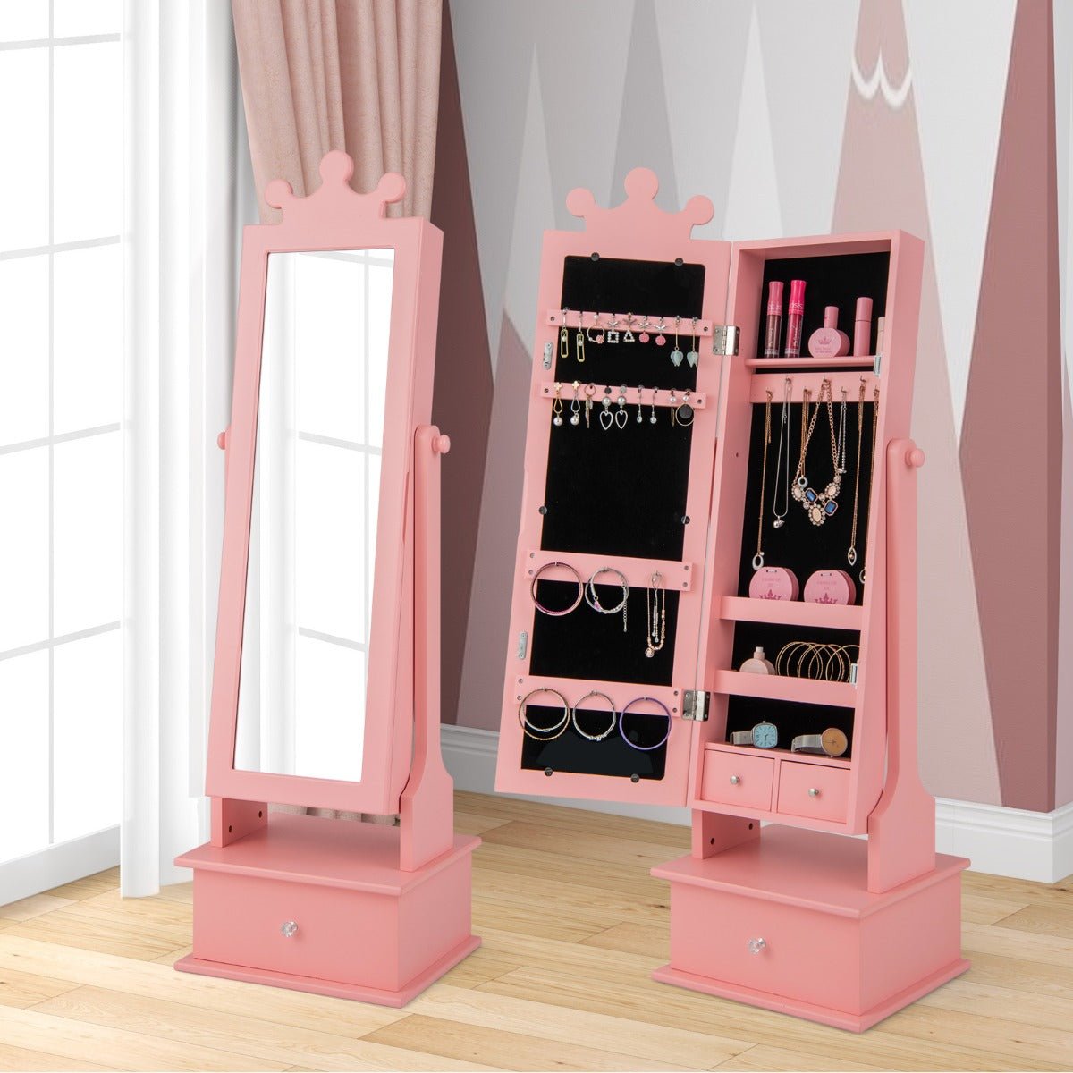 Glam Up Your Day - Pink Jewellery Cabinet