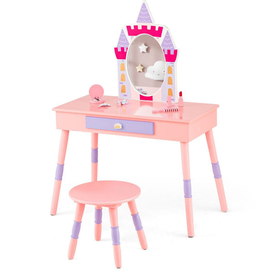 Shop Castle Themed Kids Vanity Set with Mirror | Kids Mega Mart Australia