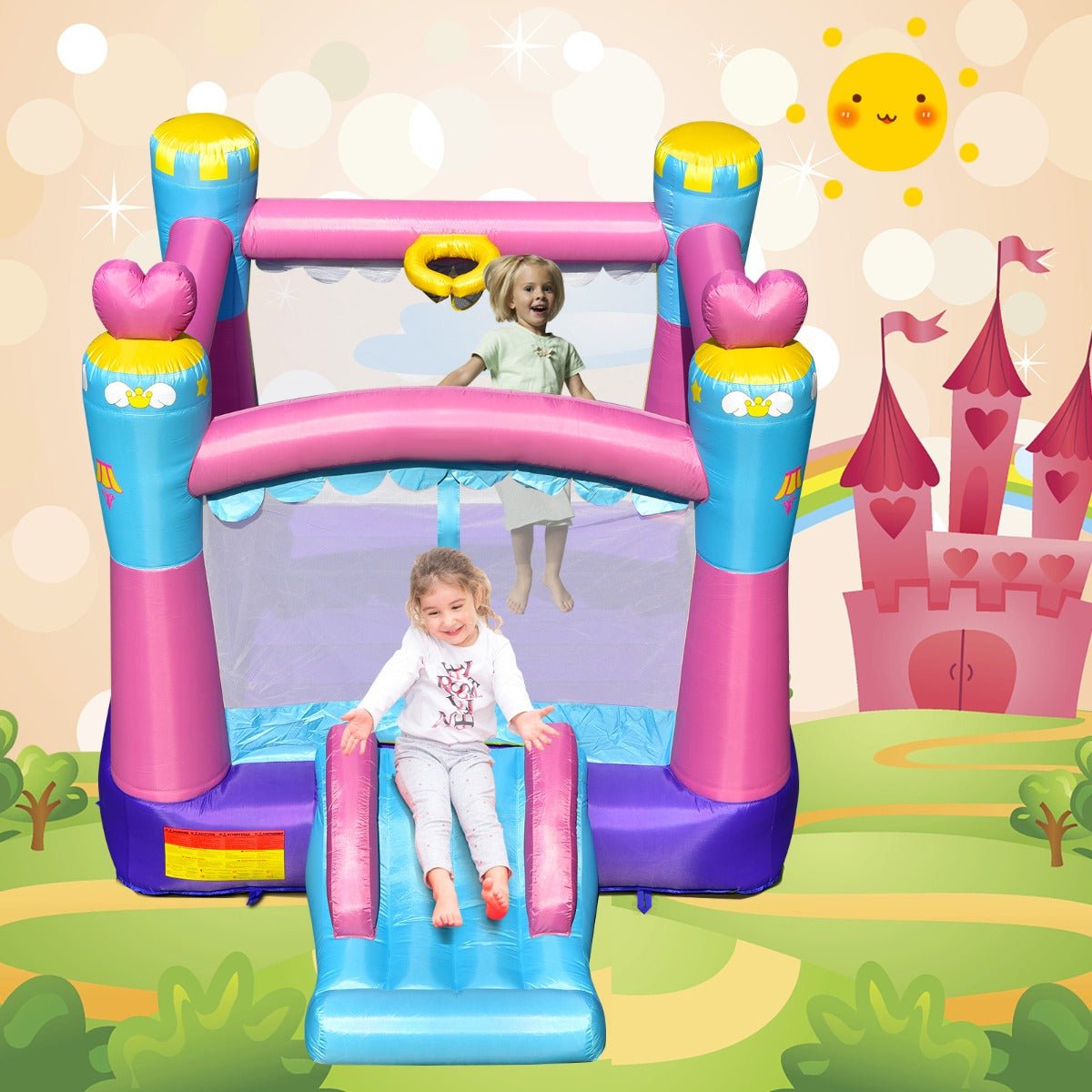 Princess Theme Jumping Castle - Magical Playtime for Kids