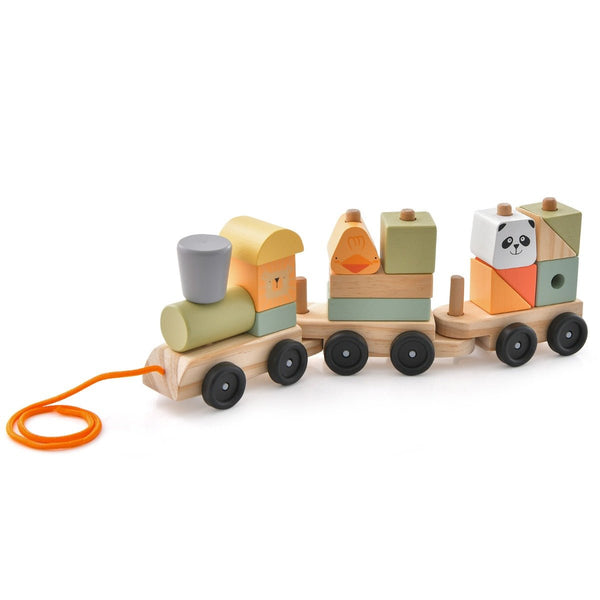 Stack & Play Wooden Train Adventure
