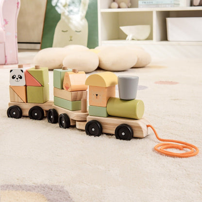 Hands-On Fun Wooden Train Set