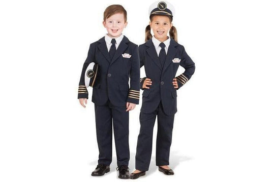 Qantas Joey Club Captain Uniform Costume for Kids. Ideal for imaginative play at home.