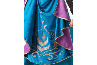 Disney Frozen 2 Queen Anna premium costume for girls, perfect for dress-up play at home.