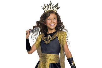 Kids Queen Bee Costume in Gold and Black for imaginative play and dress-up fun