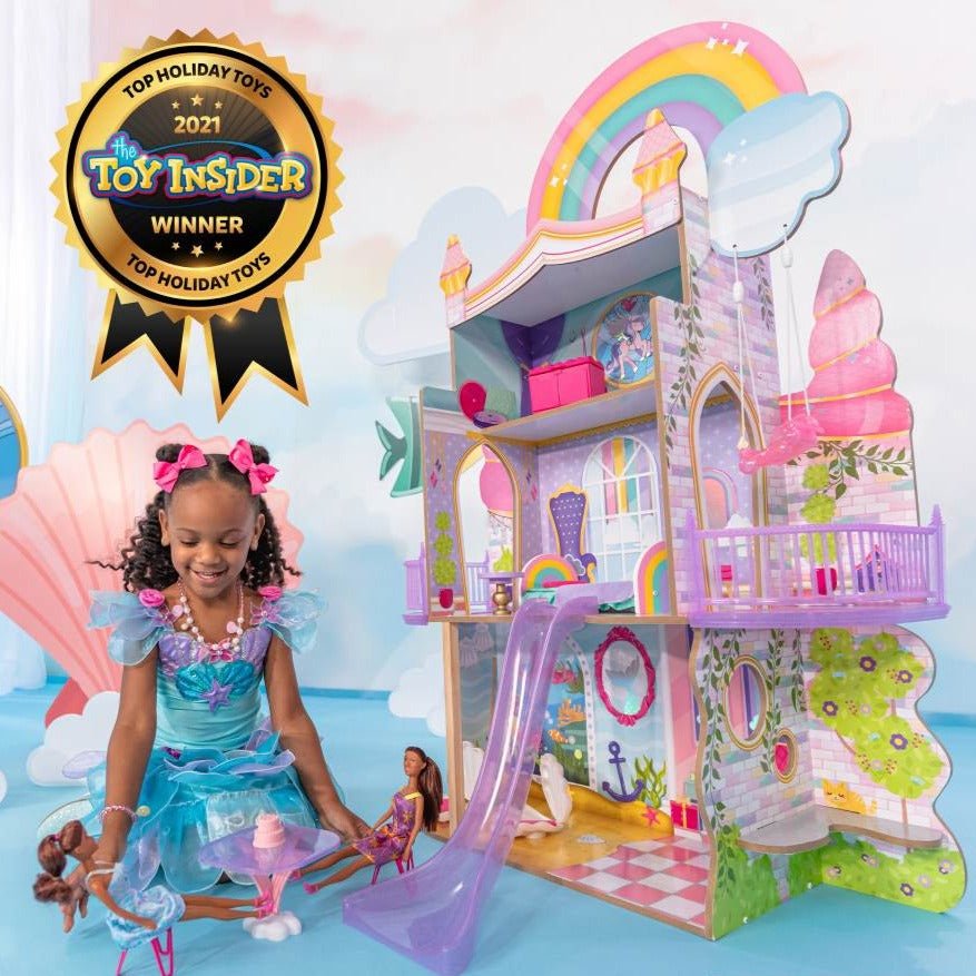 Rainbow Dreamers Unicorn Mermaid Doll house Toy for Girls