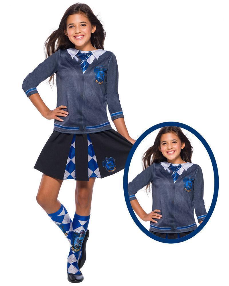 Kids Ravenclaw costume top for Harry Potter fans, perfect for playtime or themed parties.