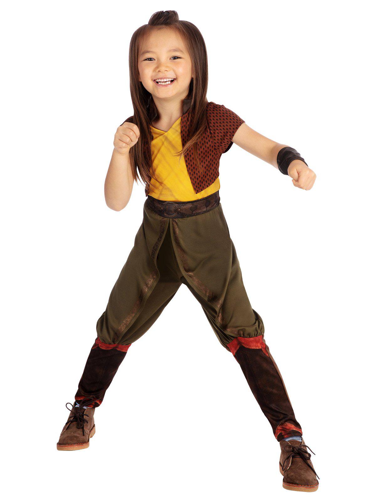 Disney Raya Kids Warrior Jumpsuit Set | Authentic costume for imaginative play at home.
