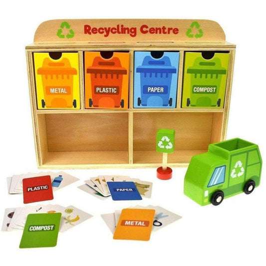 Interactive recycling game for kids, educates on environmental awareness and waste management at home.